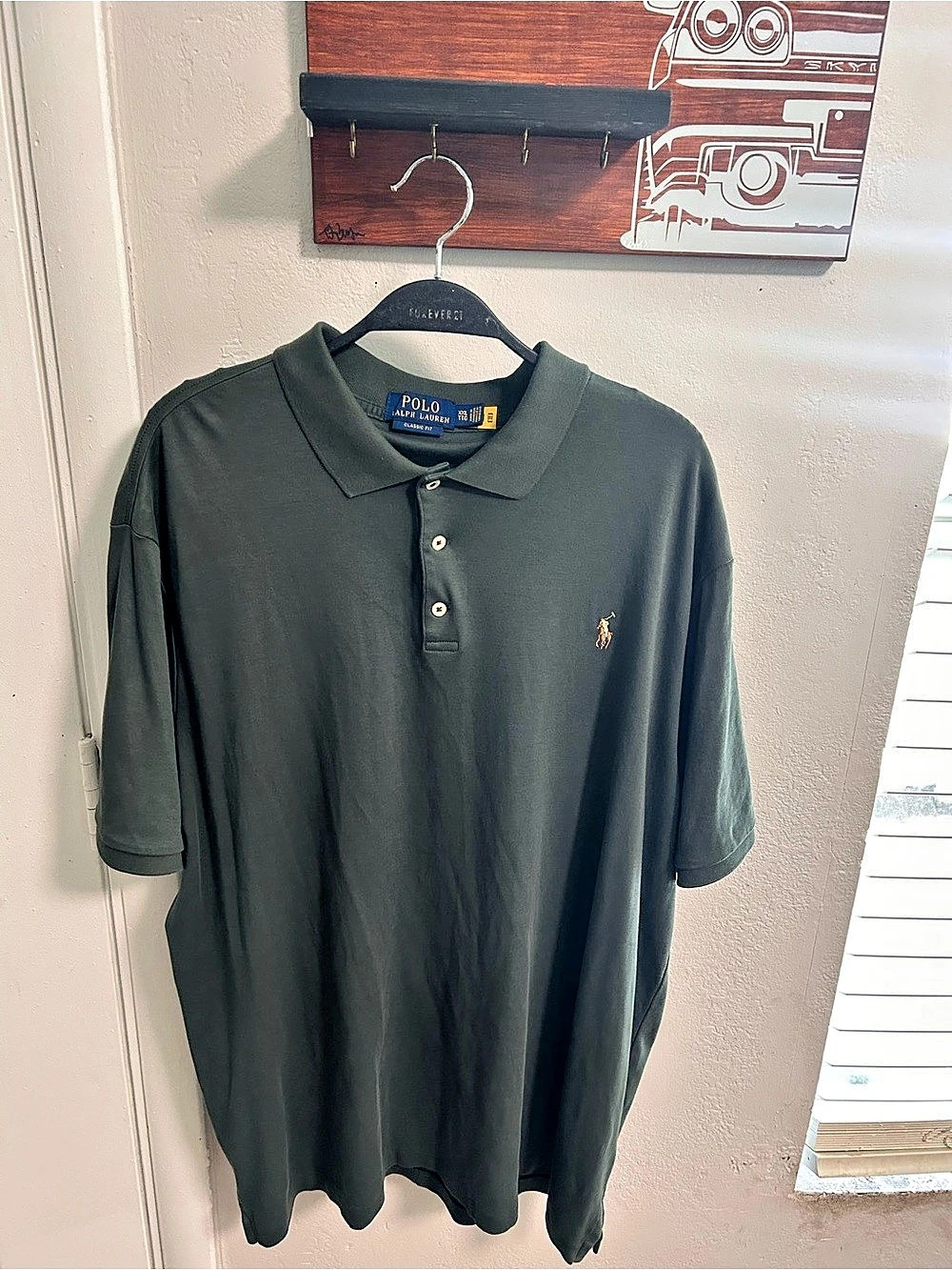 Polo Ralph Lauren Classic Fit Mesh Polo Shirt Green XXL